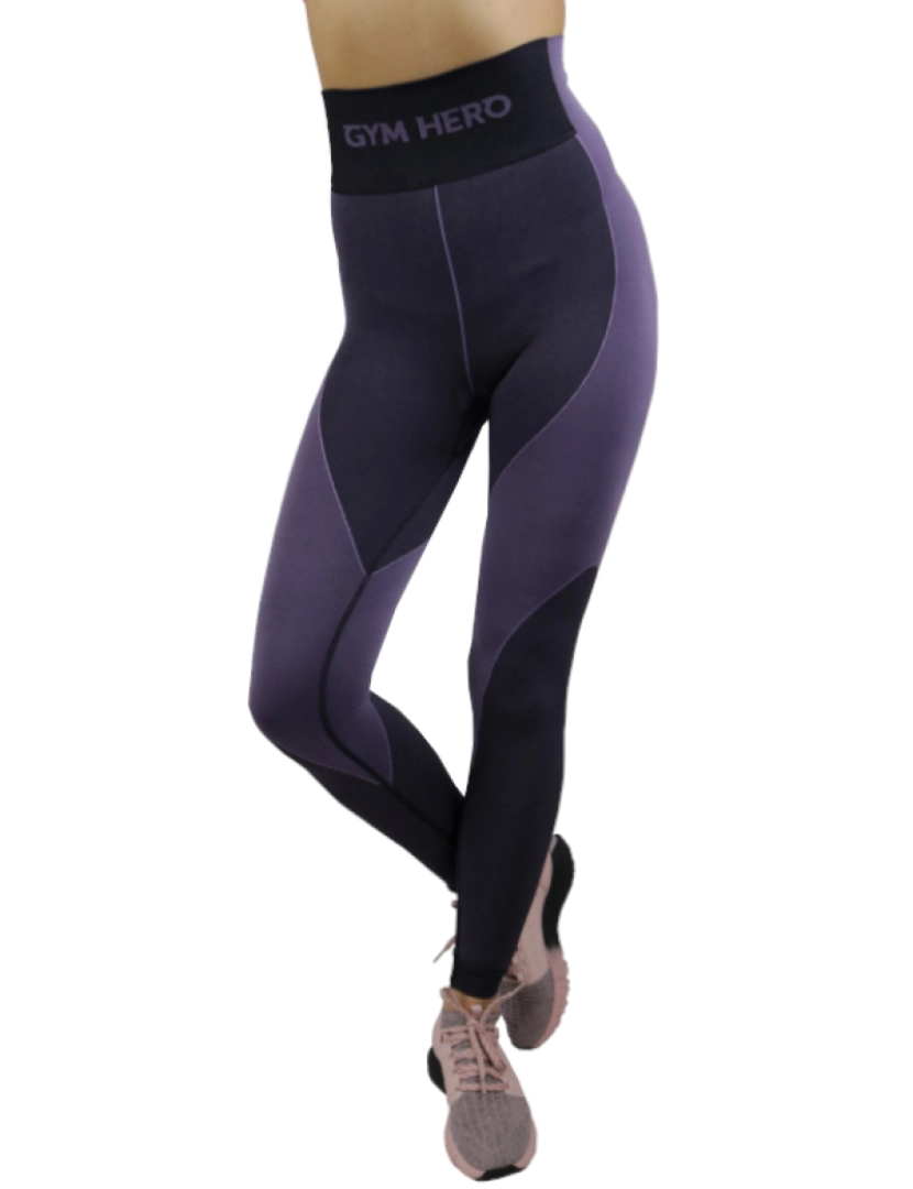 Gymhero - Leggins Heather, Roxo Leggings