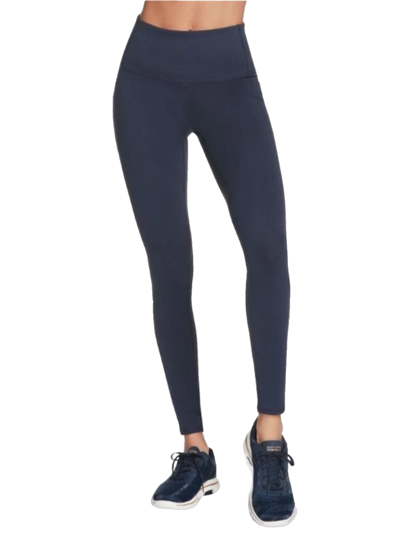 Skechers - Caminhe alto Legging cintura alta, Leggings da Marinha