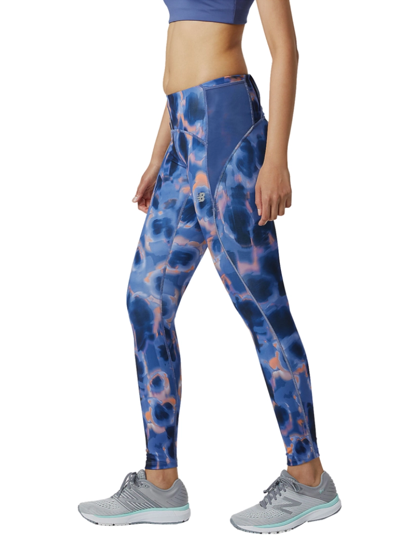 imagem de Executar impacto impresso apertado, Leggings azuis2