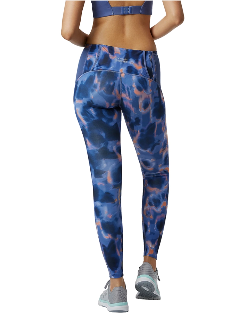 imagem de Executar impacto impresso apertado, Leggings azuis3