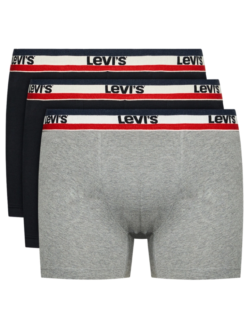 Levi's - Boxer 3 pares resumos, Black Boxer Shorts