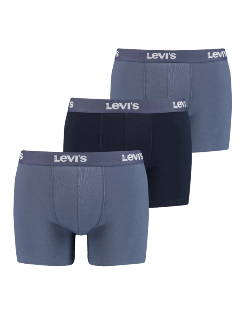 Levi's - Boxer 3 pares resumos, Marinha Boxer Shorts
