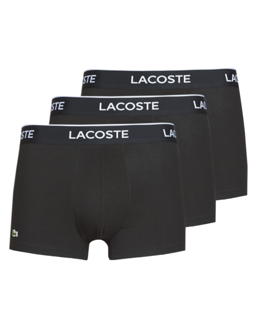 Lacoste - 3-Pack Boxer Briefs, Black Boxer Shorts