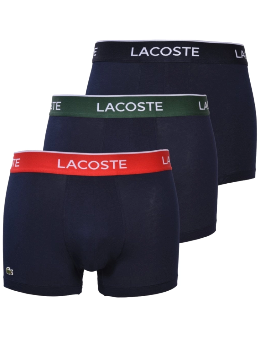 Lacoste - 3-Pack Boxer Briefs, Navy Boxer Shorts