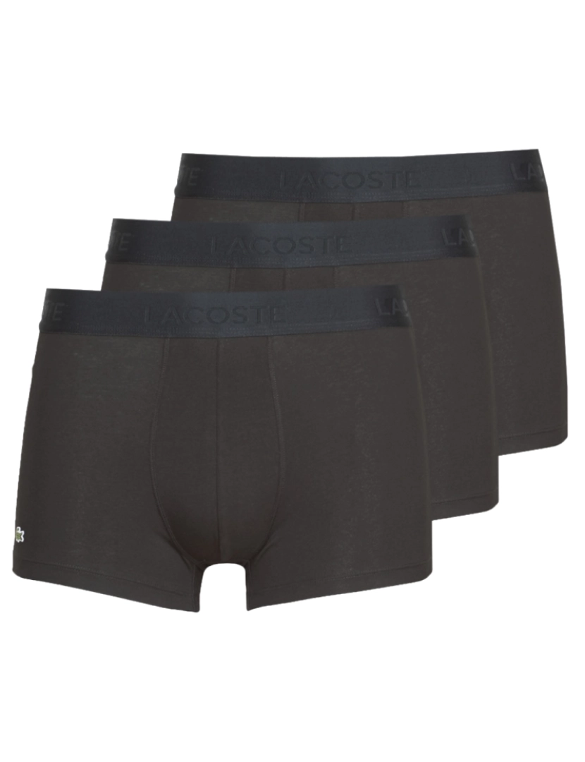 Lacoste - 3-Pack Boxer Briefs, Black Boxer Shorts