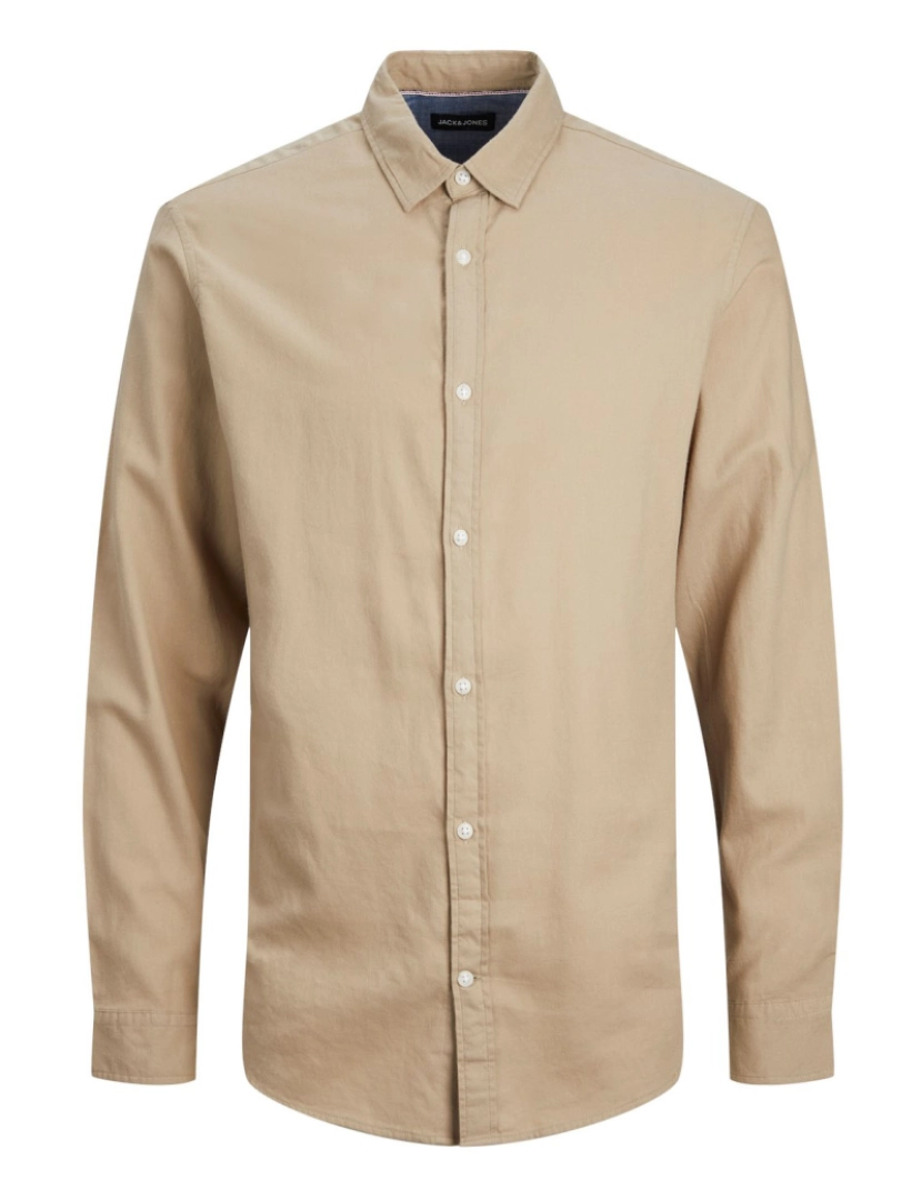 imagem de Jack & Jones Gingham Twill Slim Shirt L/S  Bege1