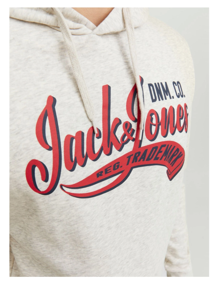 imagem de Jack & Jones Logo Sweat Hood  Branco3