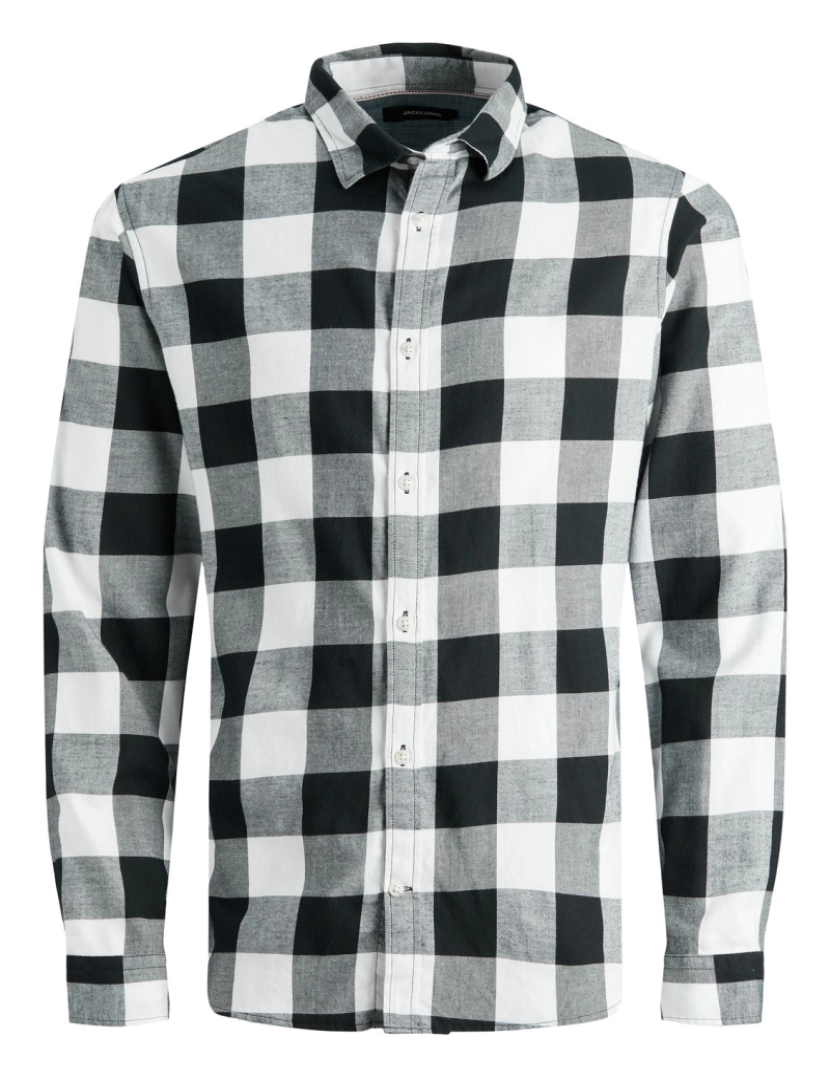 Jack & Jones - Jack & Jones JJegingham Twill Slim Shirt L/S  Branco