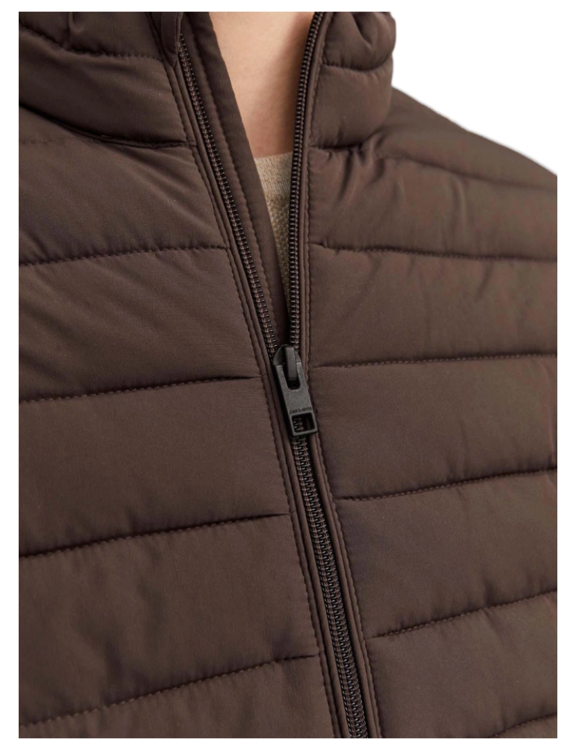 imagem de Jack & Jones Recycle Puffer Collar Marrom3