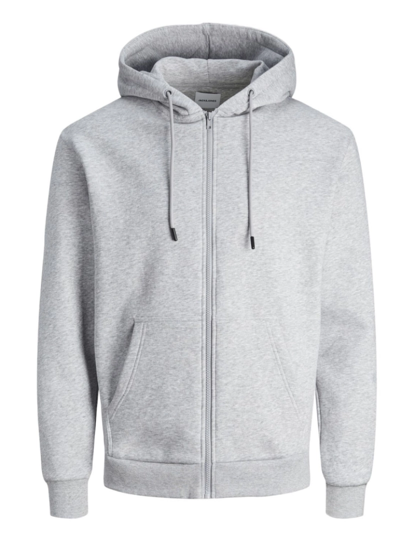 Jack & Jones - Jack & Jones Bradley Sweat Zip Hood  Cinza