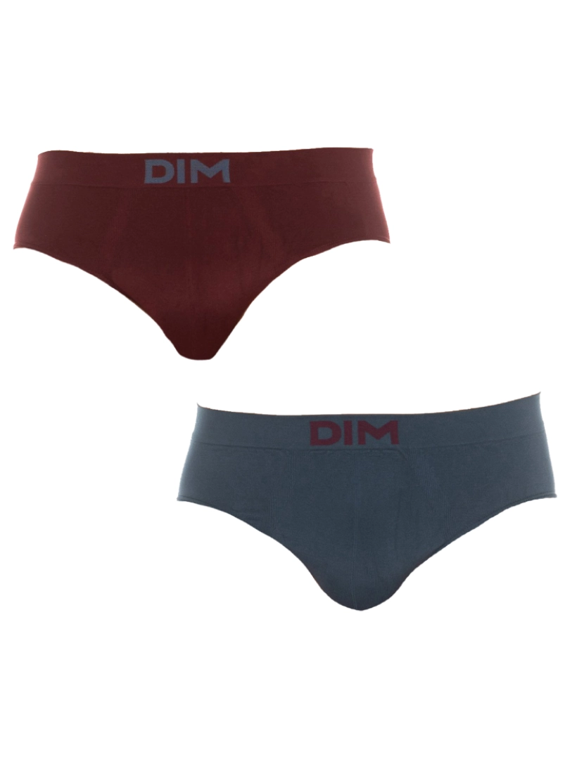 DIM - Pack-2 Slips Unno Basic sem costura D05HG homem