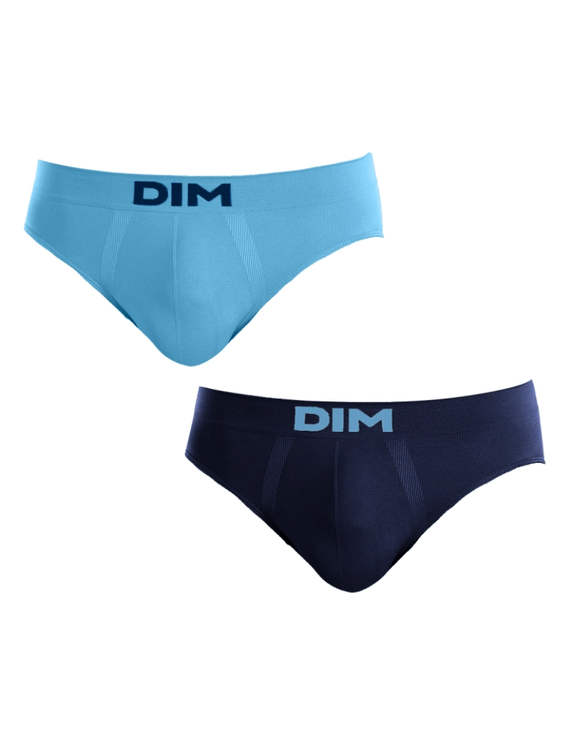 DIM - Pack-2 Slips Unno Basic sem costura D05HG homem