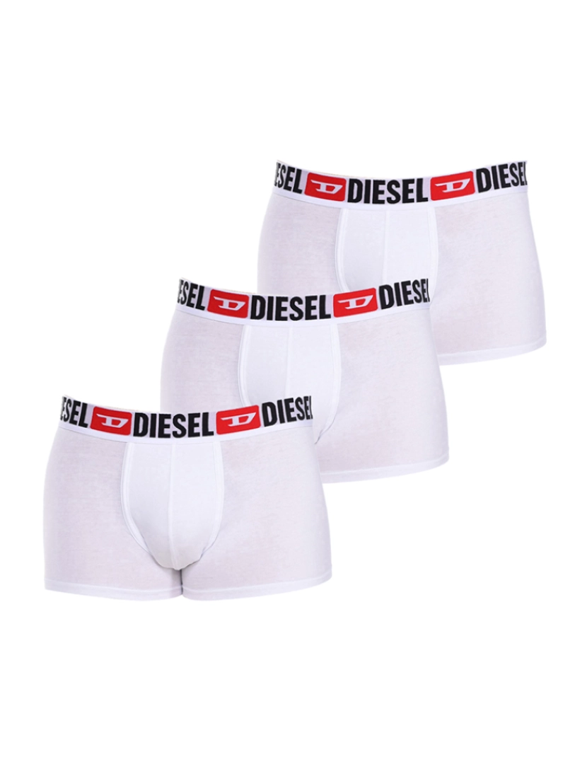 Diesel - Pack-3 Boxers de tecido respirável com frente anatômica  Branco