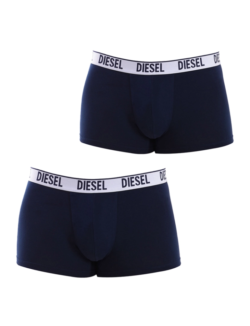 Diesel - Pack-2 Boxers Algodão Stretch azul-marinho