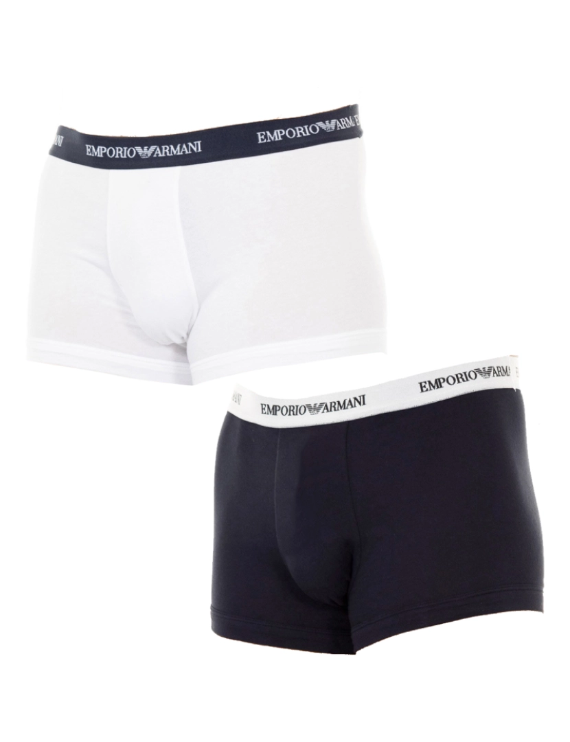 Emporio Armani Underwear - Pack-2 Boxers tecido respirável e frente anatômica 111210-CC717 homem