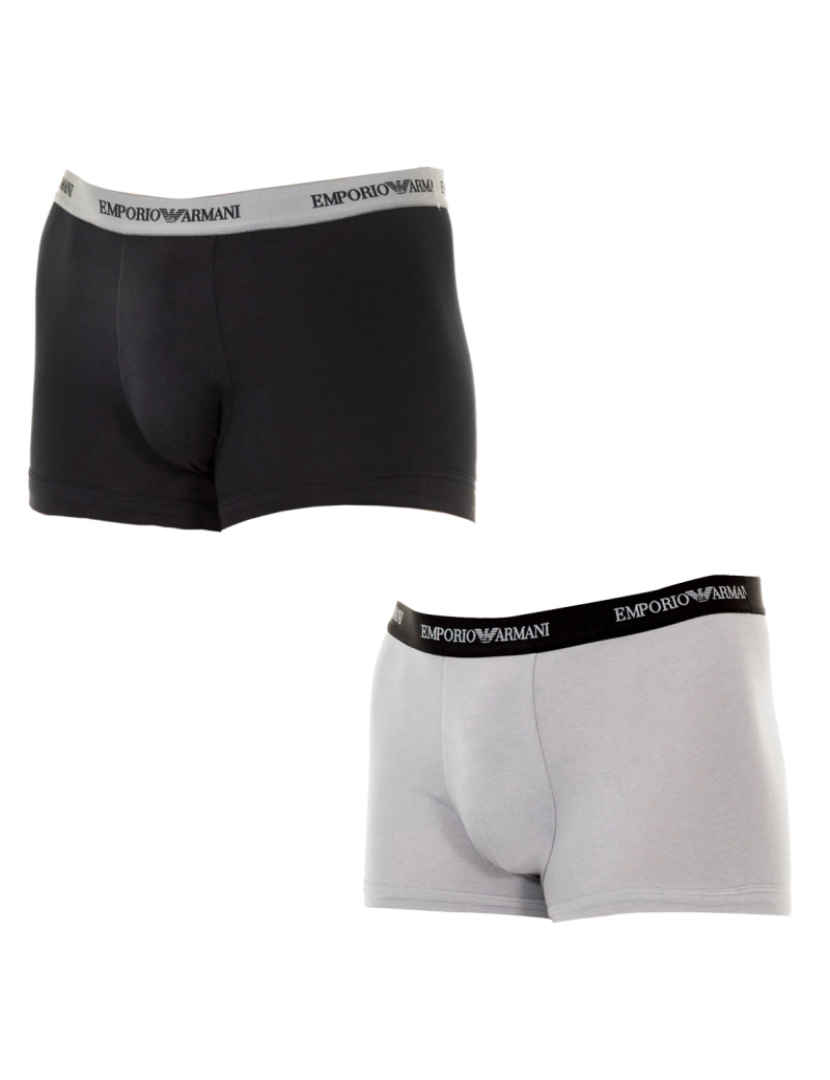 Emporio Armani Underwear - Pack-2 Boxers tecido respirável e frente anatômica 111210-CC717 homem