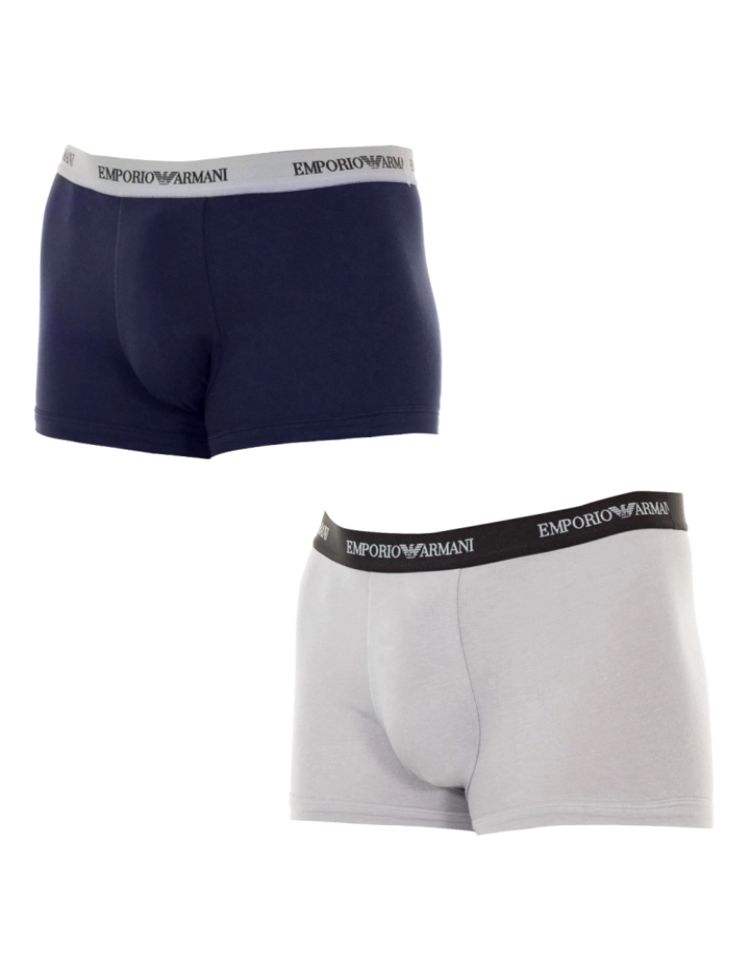 Emporio Armani Underwear - Pack-2 Boxers tecido respirável e frente anatômica 111210-CC717 homem