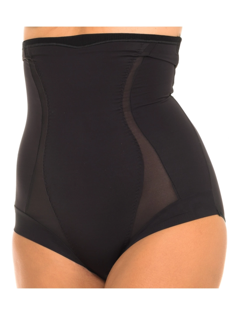 imagem de Calcinha modeladora de cintura alta com faixa de silicone DM5000 feminina1