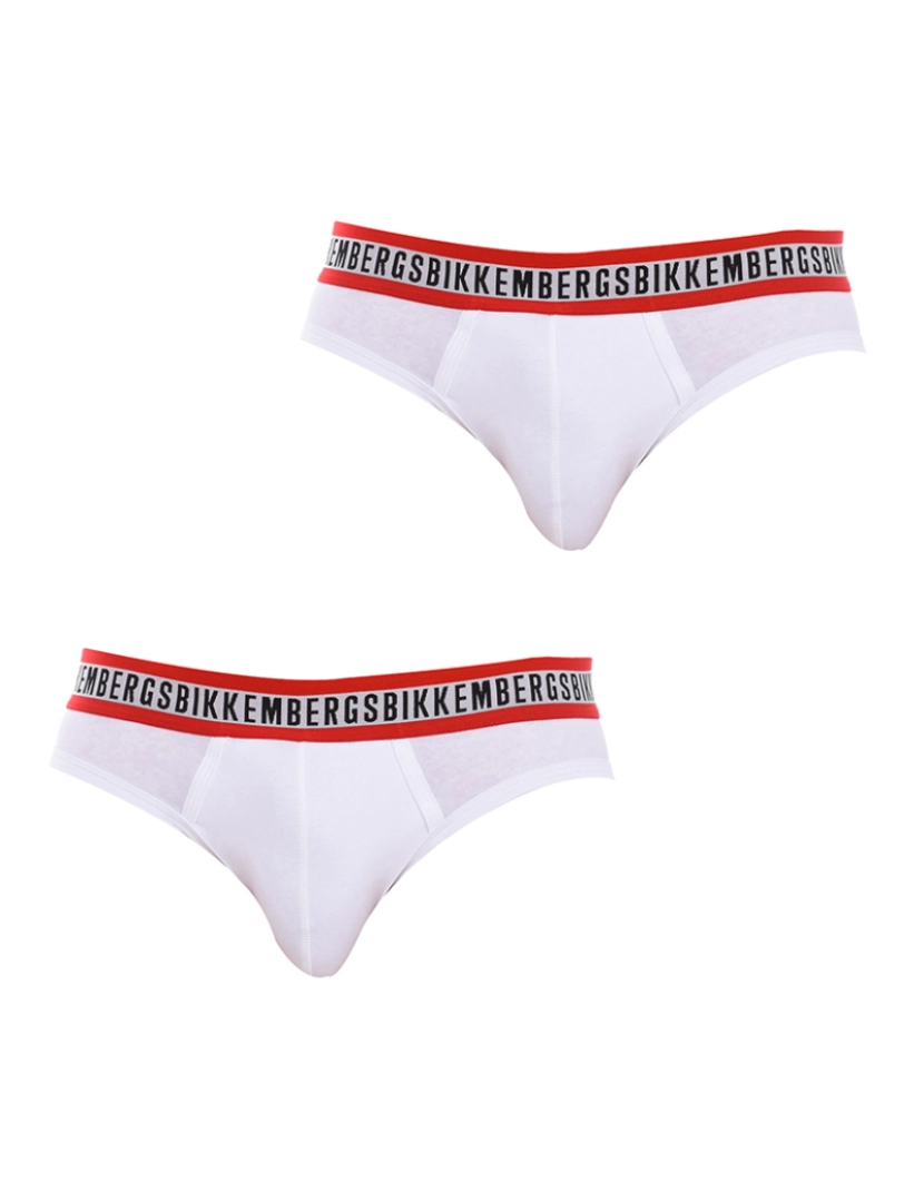 Bikkembergs underwear - Pack-2 Cuecas Fashion Tape anatômico frontal masculino