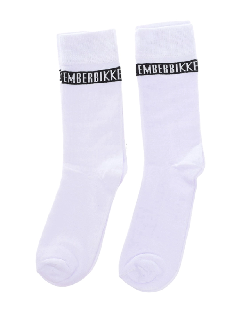 Bikkembergs underwear - Pack-2 meias de tênis de cana longa masculinas