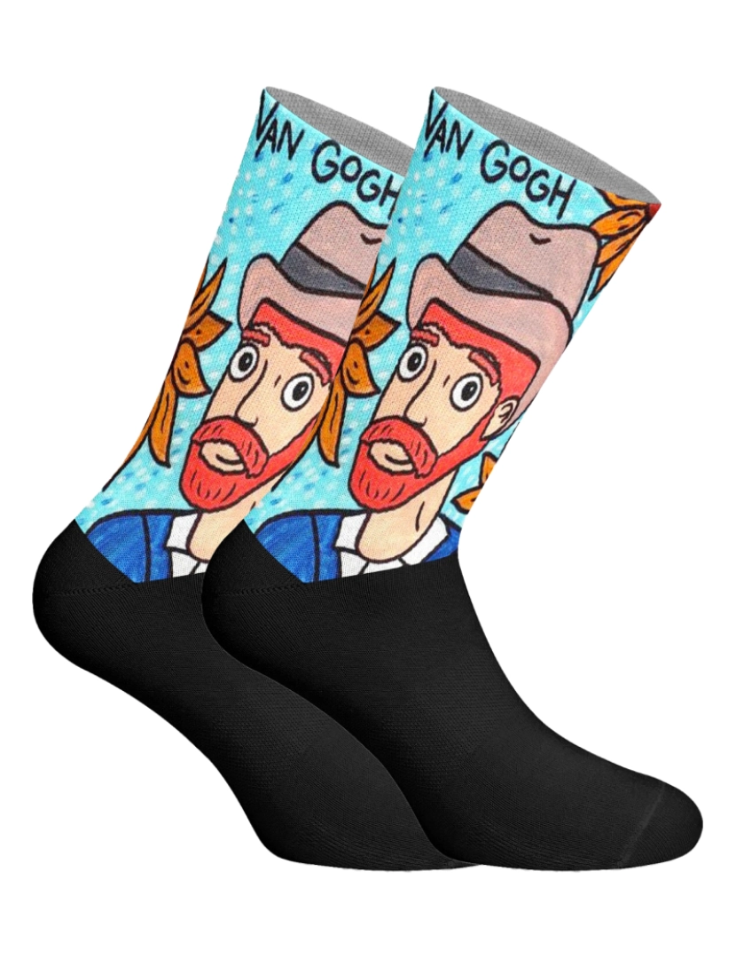 Jenes Socks - Meias longas estampadodas elásticas unissex