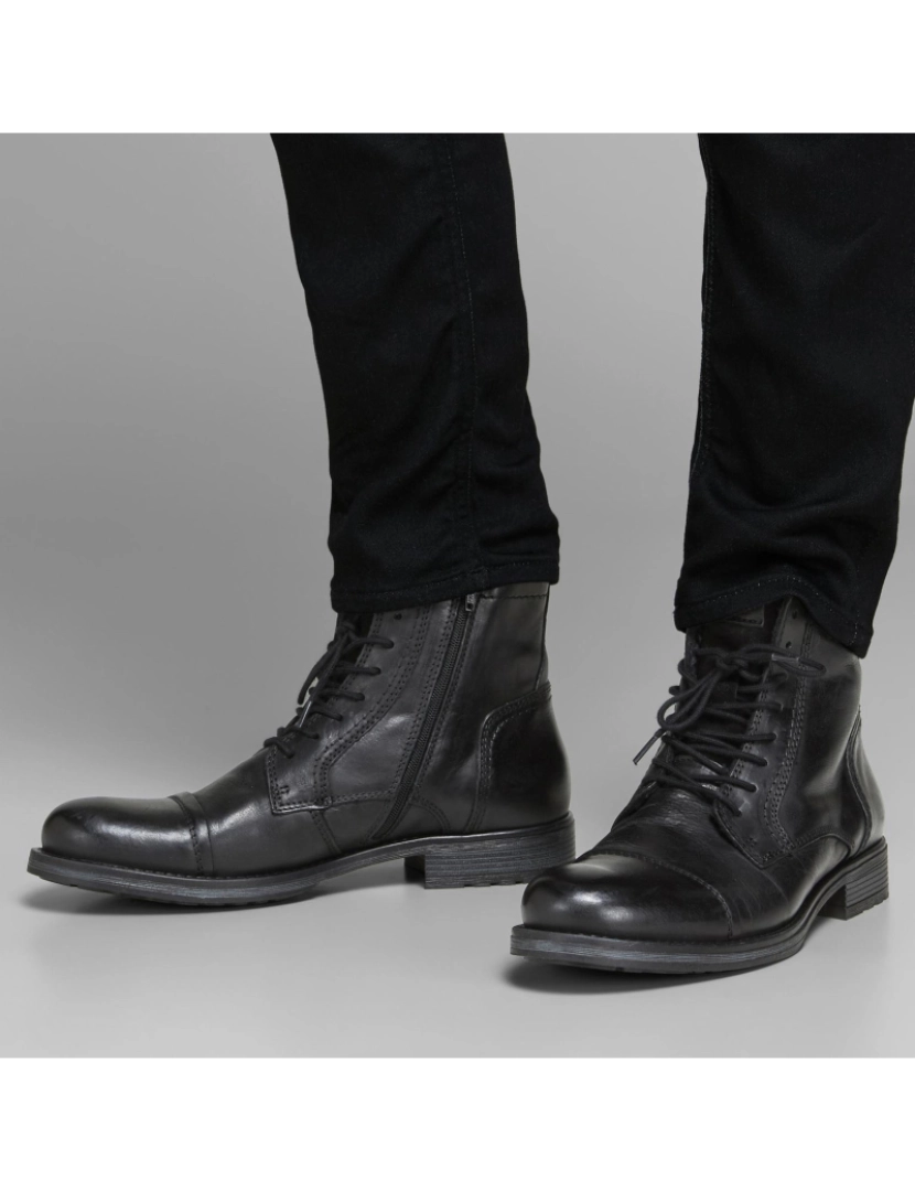 imagem de Jack & Jones Russel Leather Boot Negro4