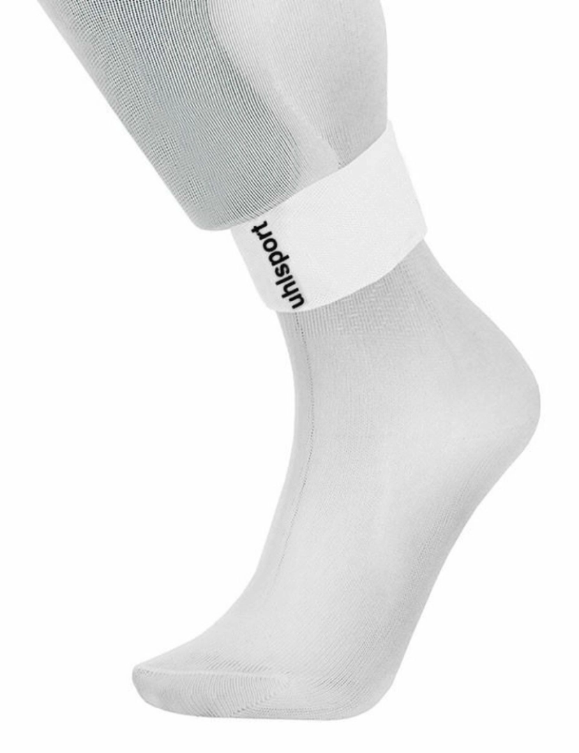 imagem de Tornozeleira Kempa Shinguard Fastener Handebol 6,5 cm Branco Tamanho único2