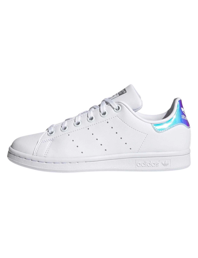 Adidas Original - Tênis Adidas Original Stan Smith J Ftwrwhi Ftwr Branco/Ftwr Branco/Prata Met.