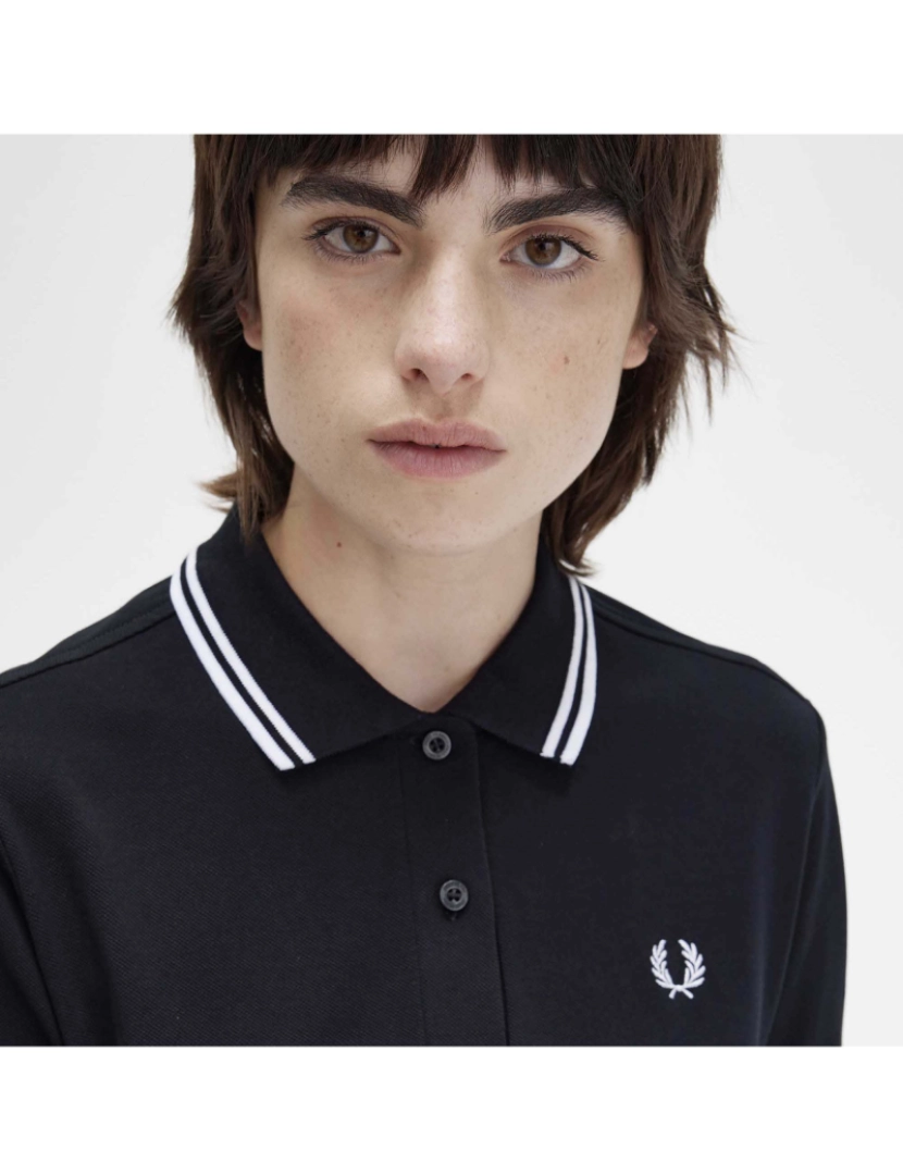 imagem de Polo Fred Perry Twin Tied Preto4