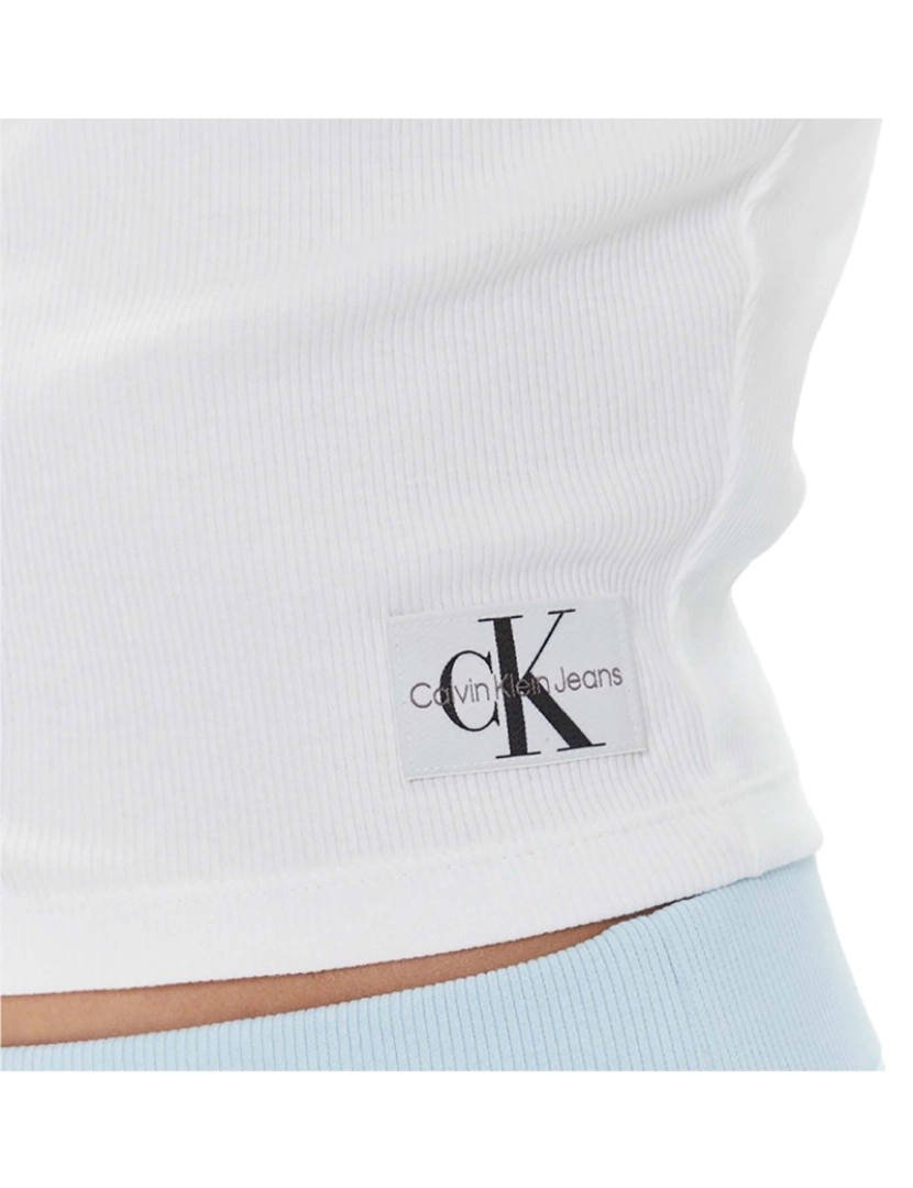 imagem de T-Shirt Ck Jeans Tecido Label Rib Ls C4