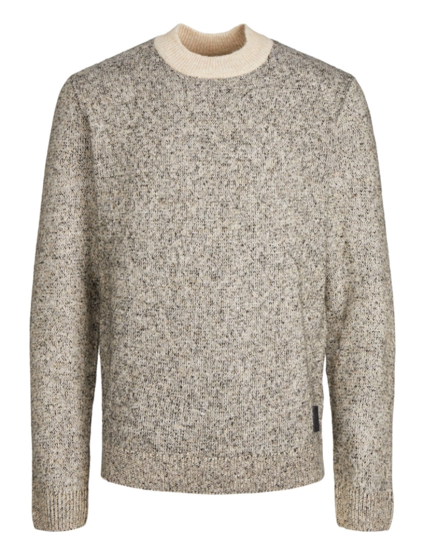 imagem de Jack & Jones Space Knit Mock Neck Bege1