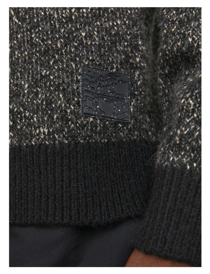 imagem de Jack & Jones Space Knit Mock Neck Negro3