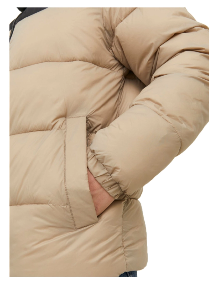 imagem de Jack & Jones Toby Puffer Hood Bege3