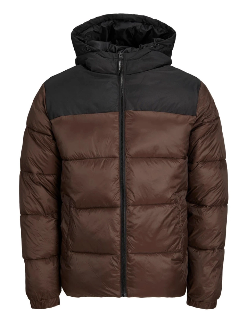 imagem de Jack & Jones Toby Puffer Hood Marrom1