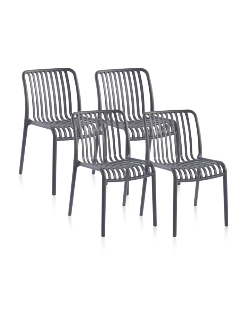 imagem de Pack 4 sillas Jaime Gris 58 x 80 x cm2