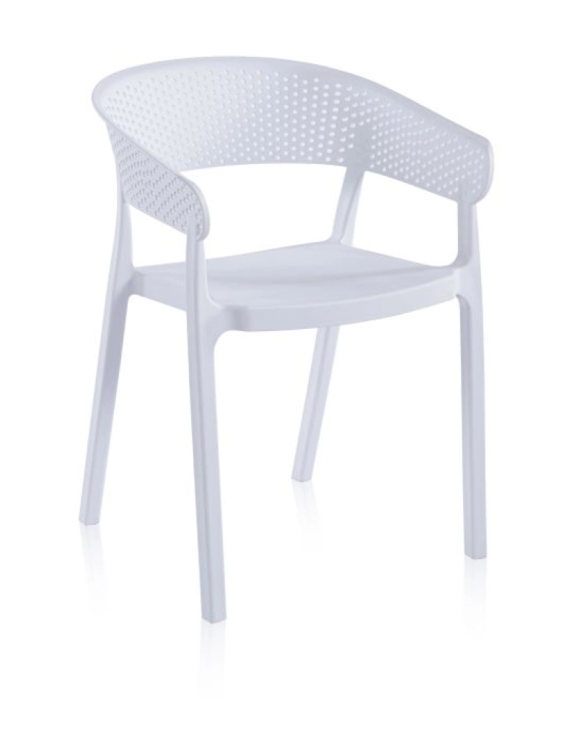 imagem de Pack 4 sillas de comedor Diza Blanco 54 x 73,5 x cm3