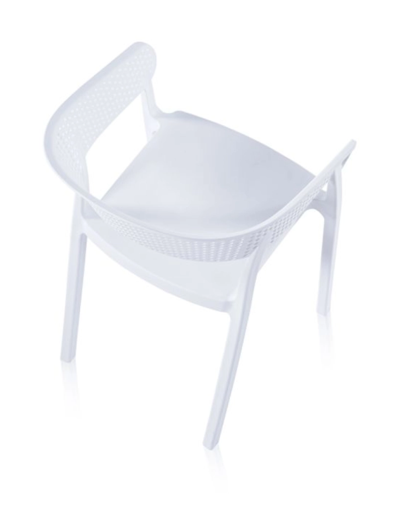 imagem de Pack 4 sillas de comedor Diza Blanco 54 x 73,5 x cm5