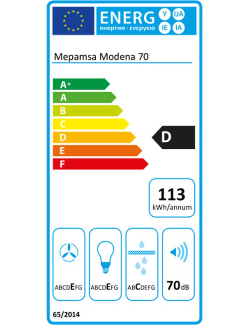 imagem de Extrator Convencional Mepamsa Modena 70 cm Prateado Aço 400 m3/h2