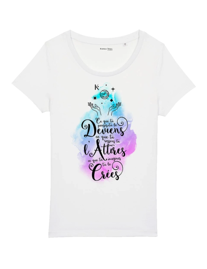 Karma Yoga Shop - T-shirt das mulheres Bio algodão atração