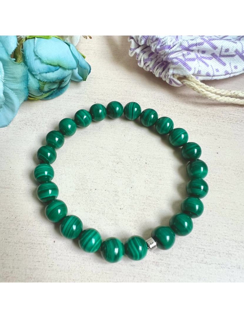 imagem de Pulseira de energia natural Malachite7