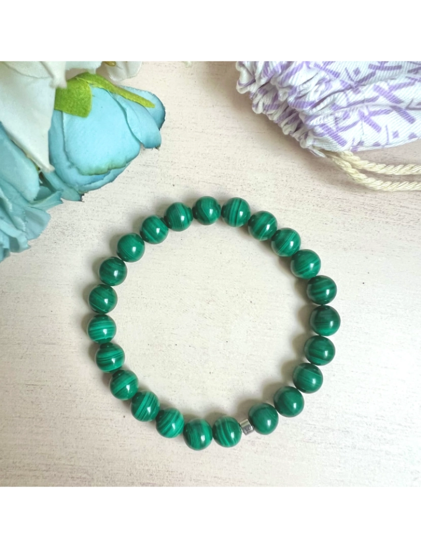 imagem de Pulseira de energia natural Malachite8