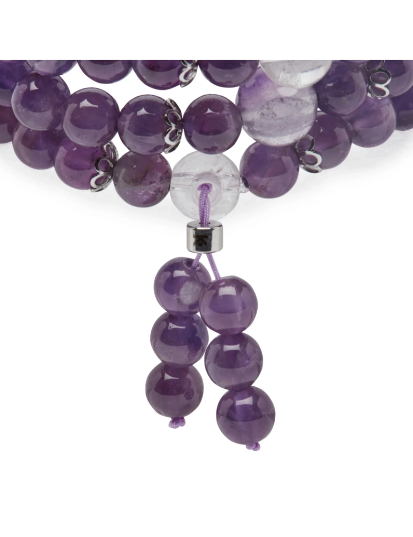 imagem de Amethyst Mala Pulseira budista3