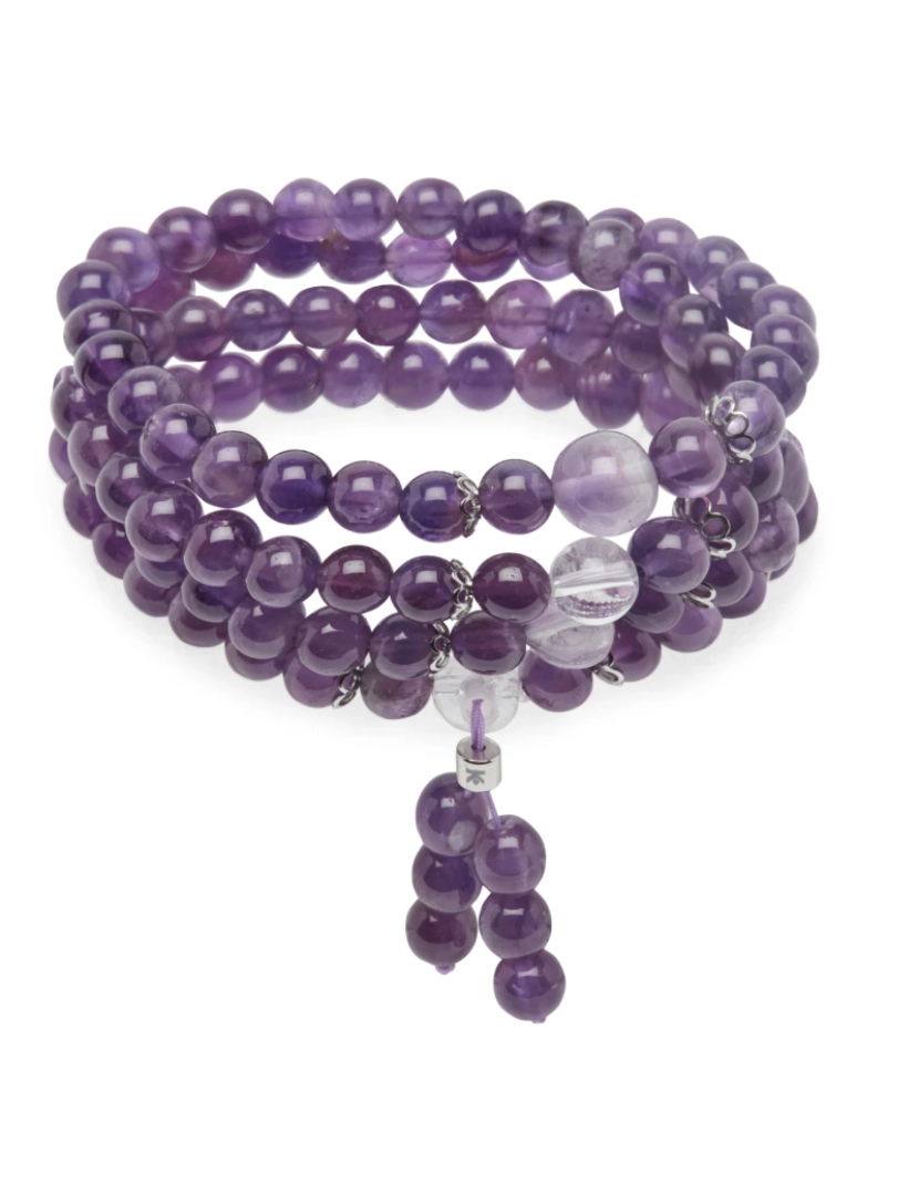 imagem de Amethyst Mala Pulseira budista4