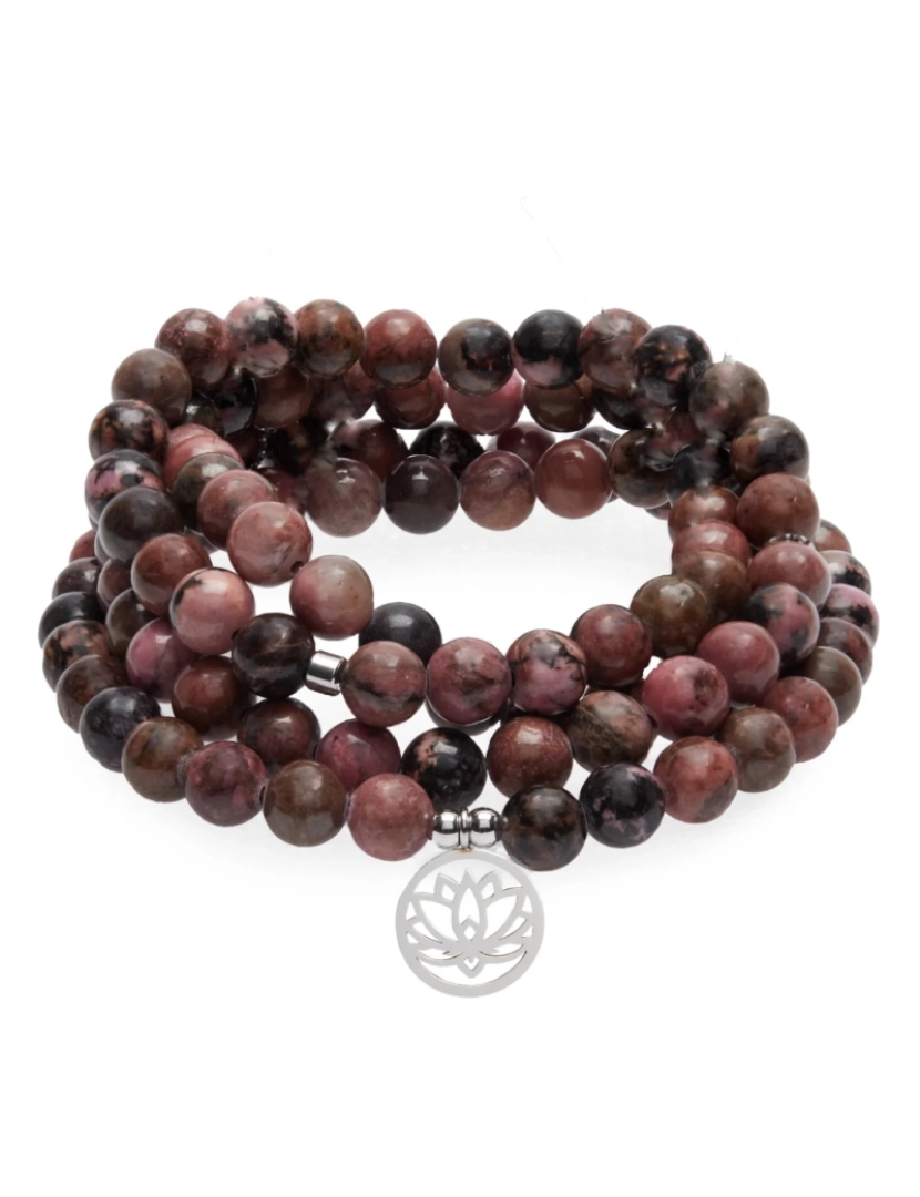 imagem de Mala Pulseira Emotion Control 108 Beads Rhodonite5