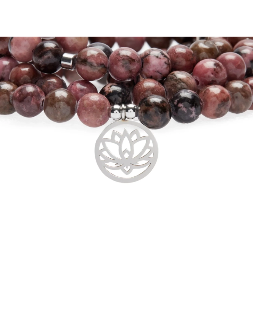 imagem de Mala Pulseira Emotion Control 108 Beads Rhodonite6