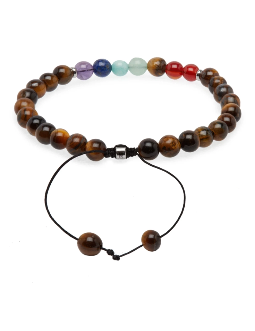 imagem de Pulseira de criança 7 Chakras Self Trust Tiger Eye3