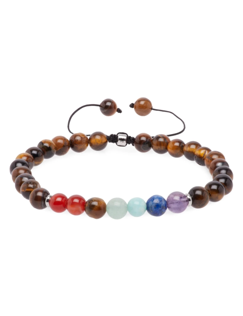 imagem de Pulseira de criança 7 Chakras Self Trust Tiger Eye6