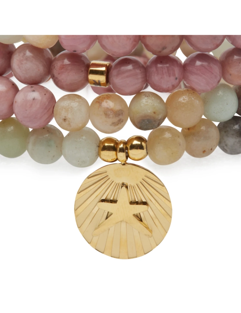 imagem de Mala Ocean Pulseira Amazonita & Rhodochrosite4