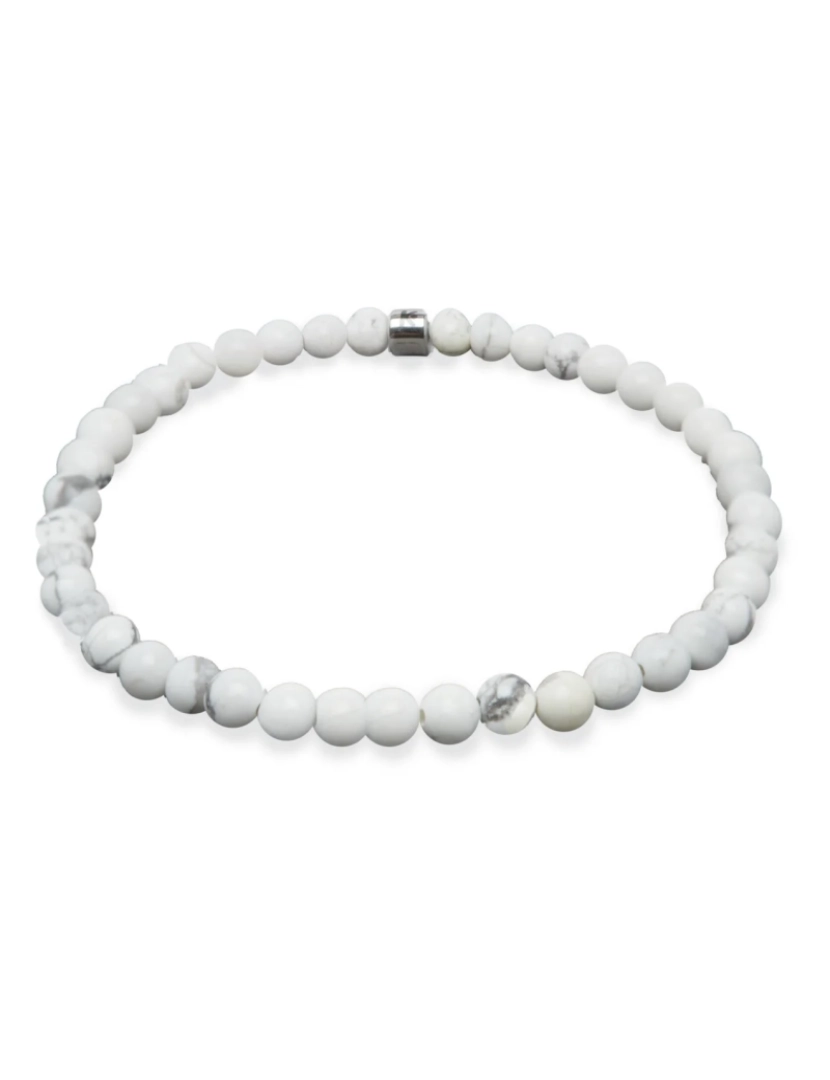 imagem de Mini pulseira de energia Howlite Branco3