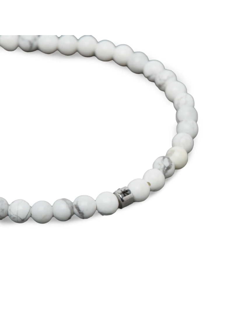 imagem de Mini pulseira de energia Howlite Branco4